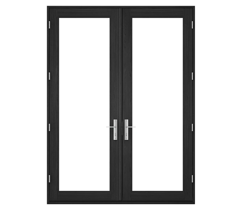 Pella Reserve Contemporary Wood Hinged Patio Door in Sioux Falls